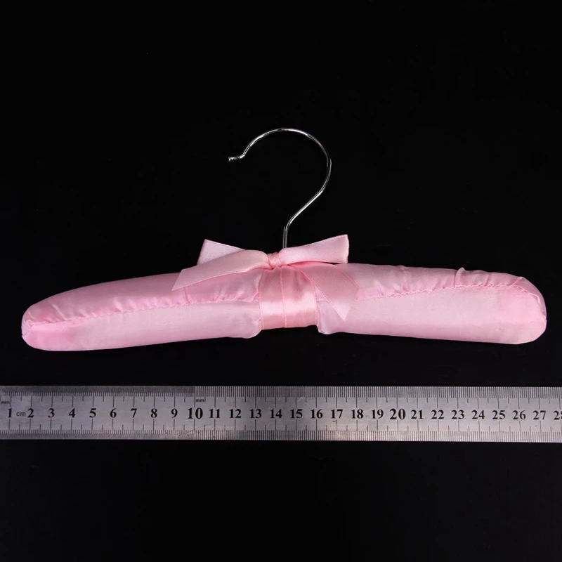 10 шт. Детская вешалка: 5 Роскошная детская одежда с атласной подкладкой вешалка