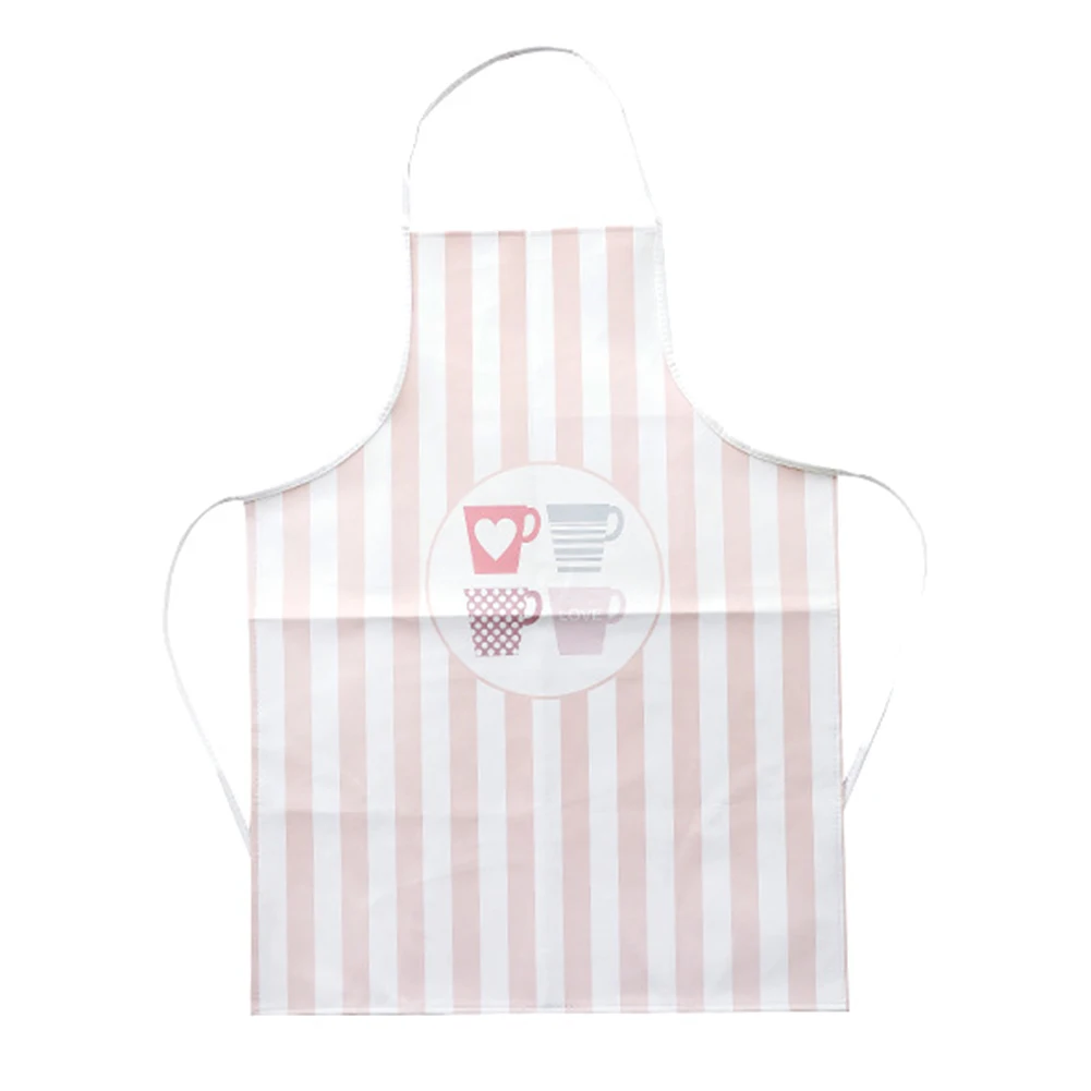 

2021 Apron Nordic Style PU Cartoon Pattern Bakery Kitchen Home Apron JU8