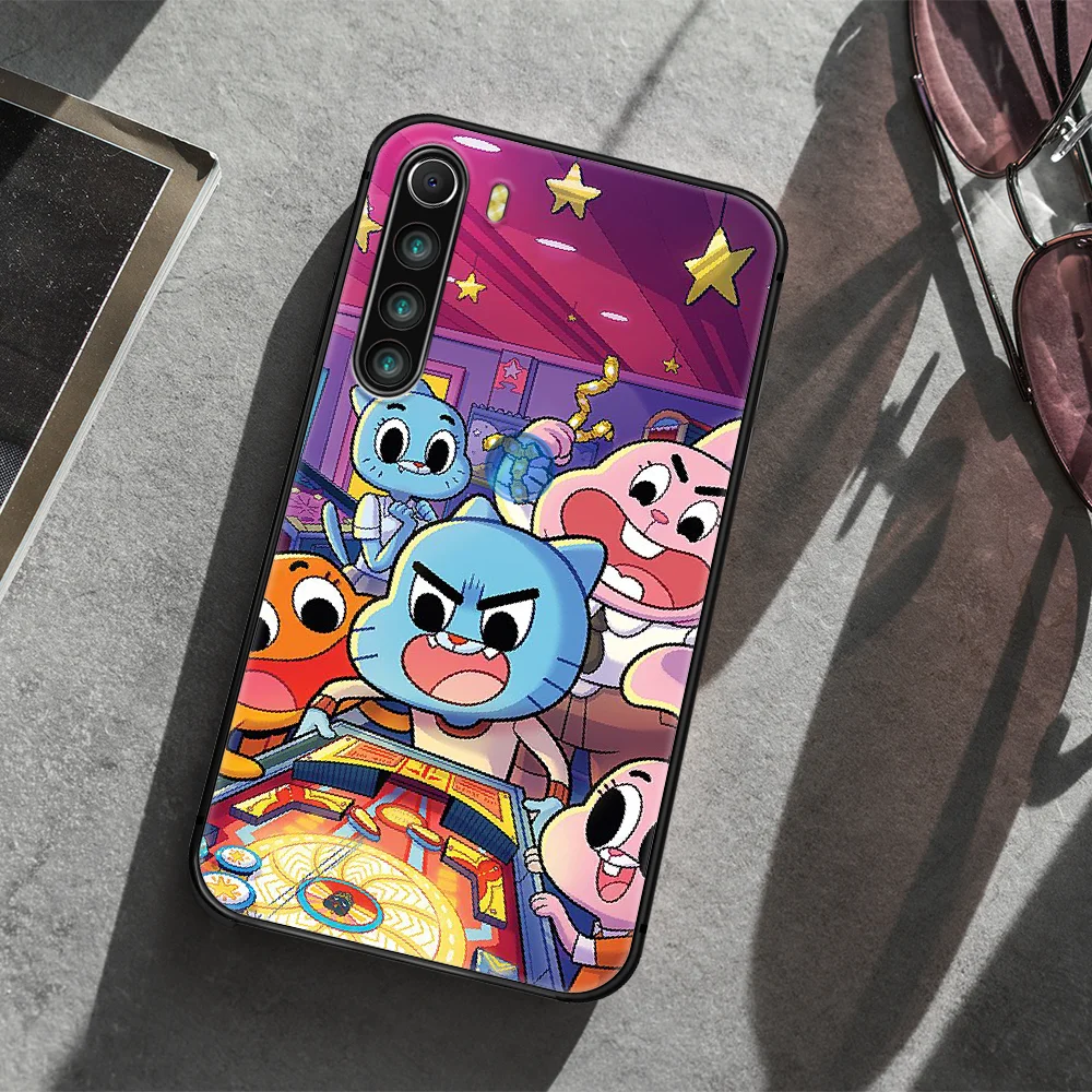 

Amazing World of Gumball Phone Case Cover Hull For XIAOMI Redmi 7 7a 8 8a 9 10X NOTE 6 7 7s 8 8t 9 9s Pro Max black Waterproof