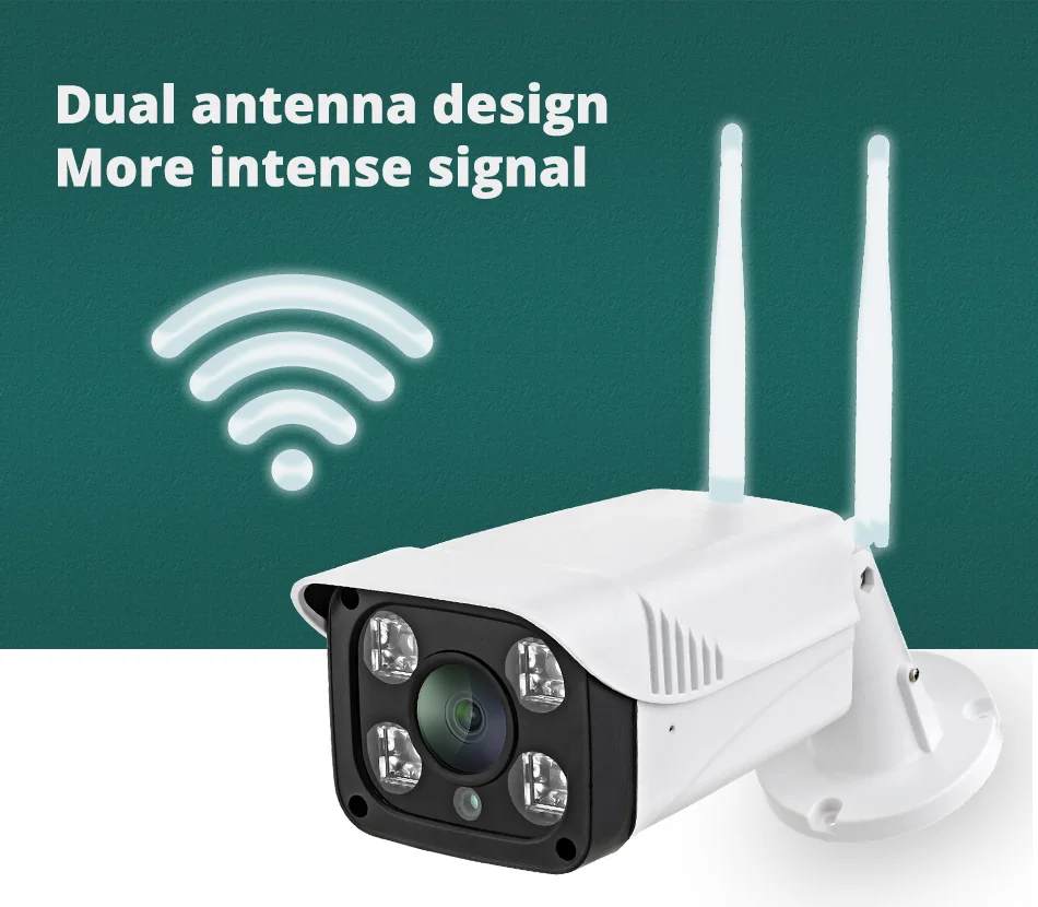 KERUI HD Wifi уличная IP камера 1080P Водонепроницаемая 2.0MP беспроводная камера безопасности Аудио запись звука TF карта Запись P2P Пуля Cam