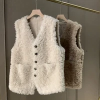 vests 2021 spring autumn vest women waistcoat winter thermal warm thick fleece vests women sleeveless jacket ladies waistcoat