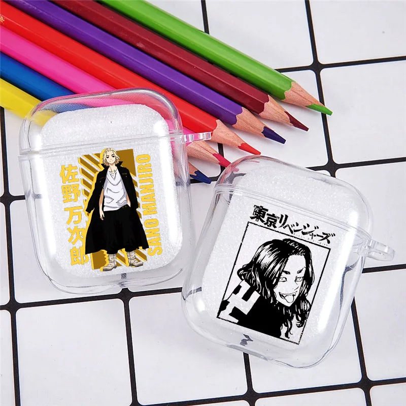 Чехол для наушников с рисунком японского аниме Мстители Токио мягкий прозрачный