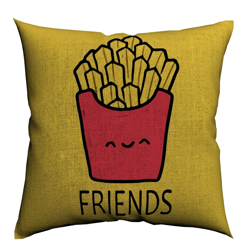 Наволочка для еды Best Friends хлопок лен 45x45 см наволочка дивана скандинавские