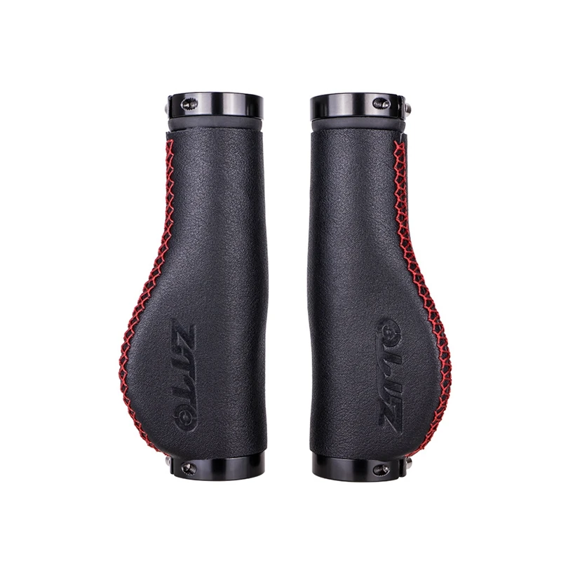 

Рукоятки ZTTO MTB чехол для велосипедного руля MTB, Нескользящие алюминиевые фиксаторы, кожаные велосипедные рукоятки