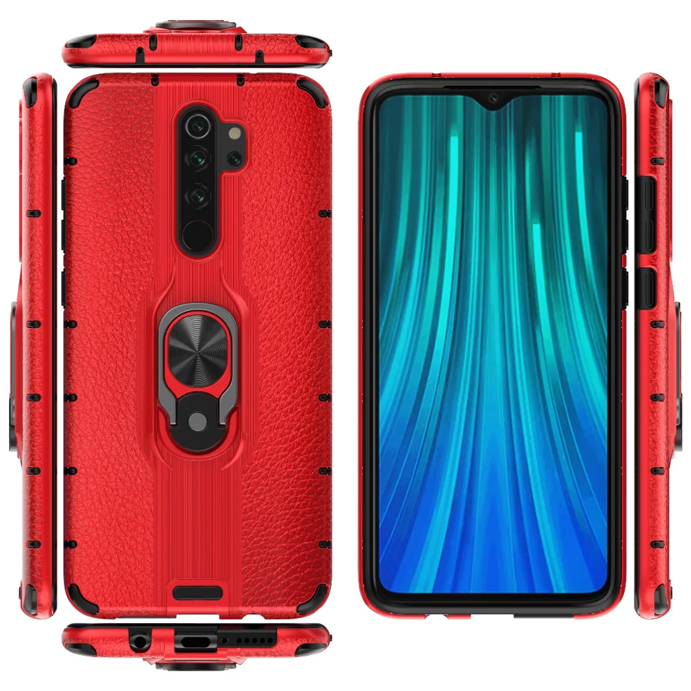 Гибридный Магнитный съемный кожаный дизайнерский Прочный чехол для Xiaomi Redmi Note 8 Pro