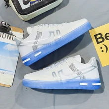 2021 Summer Men Casual Shoes Fashion Wear-resistant Outdoor Sports Shoes Brand Breathable Couple Models New Ice Blue Men Shoes