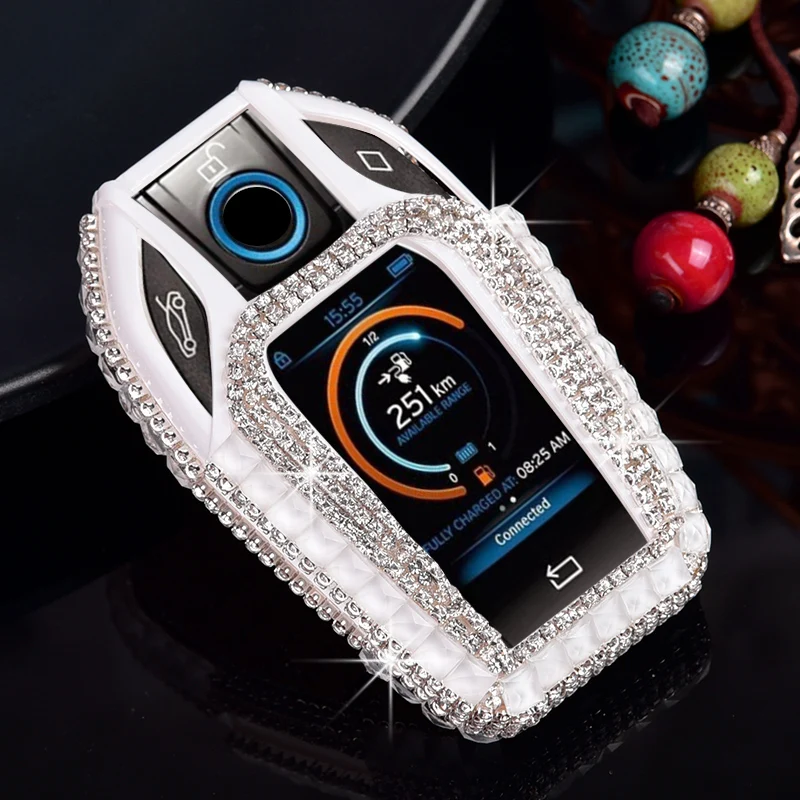 Роскошный чехол для автомобильного ключа с бриллиантами/чехол BMW 7 серии i8 730li 740li