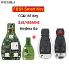 CGDI Запуск одной кнопки без ключа Go MB FBS3 смарт-ключ 315 МГц 433 МГц для Mercedes Benz W204 W207 W212 W164 W166 W216 W221 с корпусом