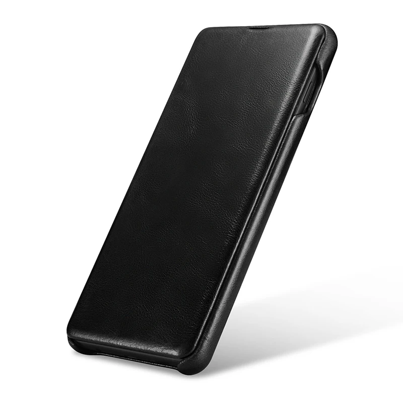 Ретро чехол из натуральной кожи для samsung S10 S9 Plus флип-чехол ручной работы Arc Edge Note 8 9
