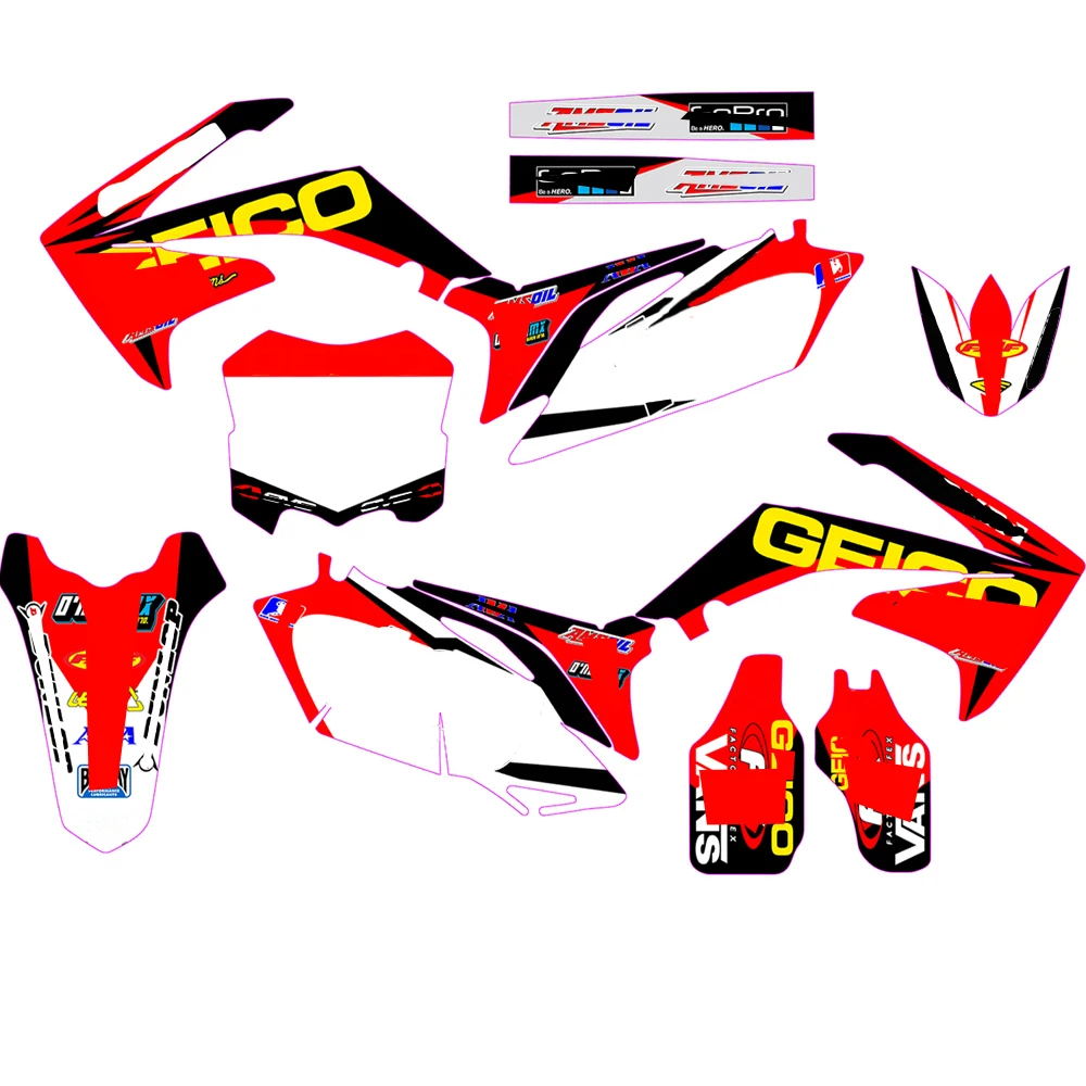 Графика фоны Наклейка для Honda CRF250R CRF250 2010 2011 2012 2013 CRF450R CRF450 2009-2012 CRF 250 250R 450 450R