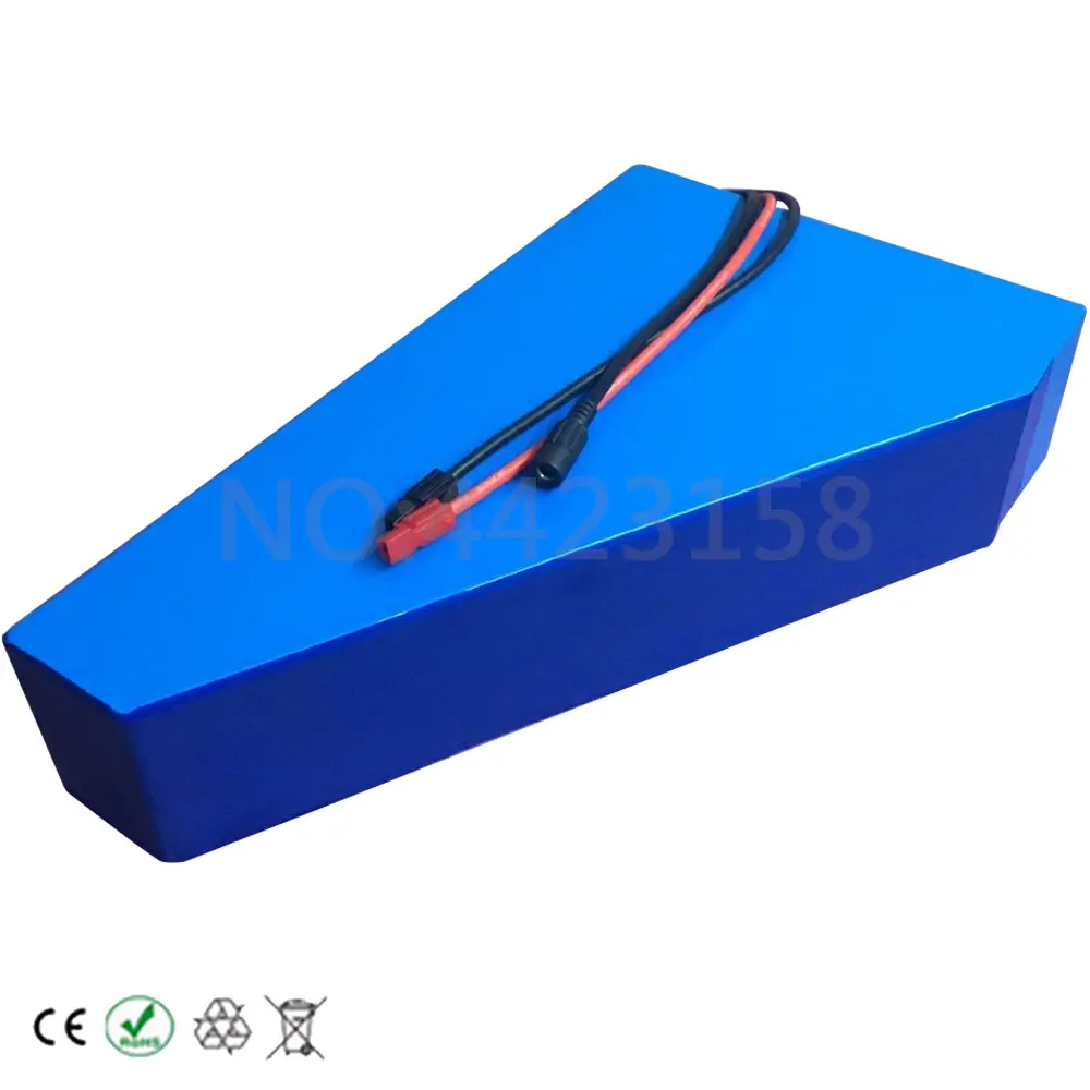 Треугольная электрическая велосипедная батарея 48 в 15 Ач 1000 Вт для Bafang 750 Вт/1000