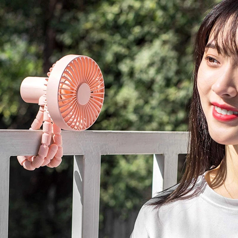 

Stroller Fan 3 Speed Desk USB Rechargeable 1800MAh Clip Electric Cooling Fan with Tripod for Baby Stroller Home Air Conditioner