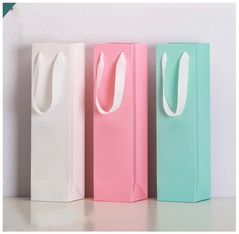 2021 New Wine Bottle Covers Paper Gift Bags Packaing Cases For Red Wine Champagne Red Wine Bottle Ice Tote Bags Party Supplies