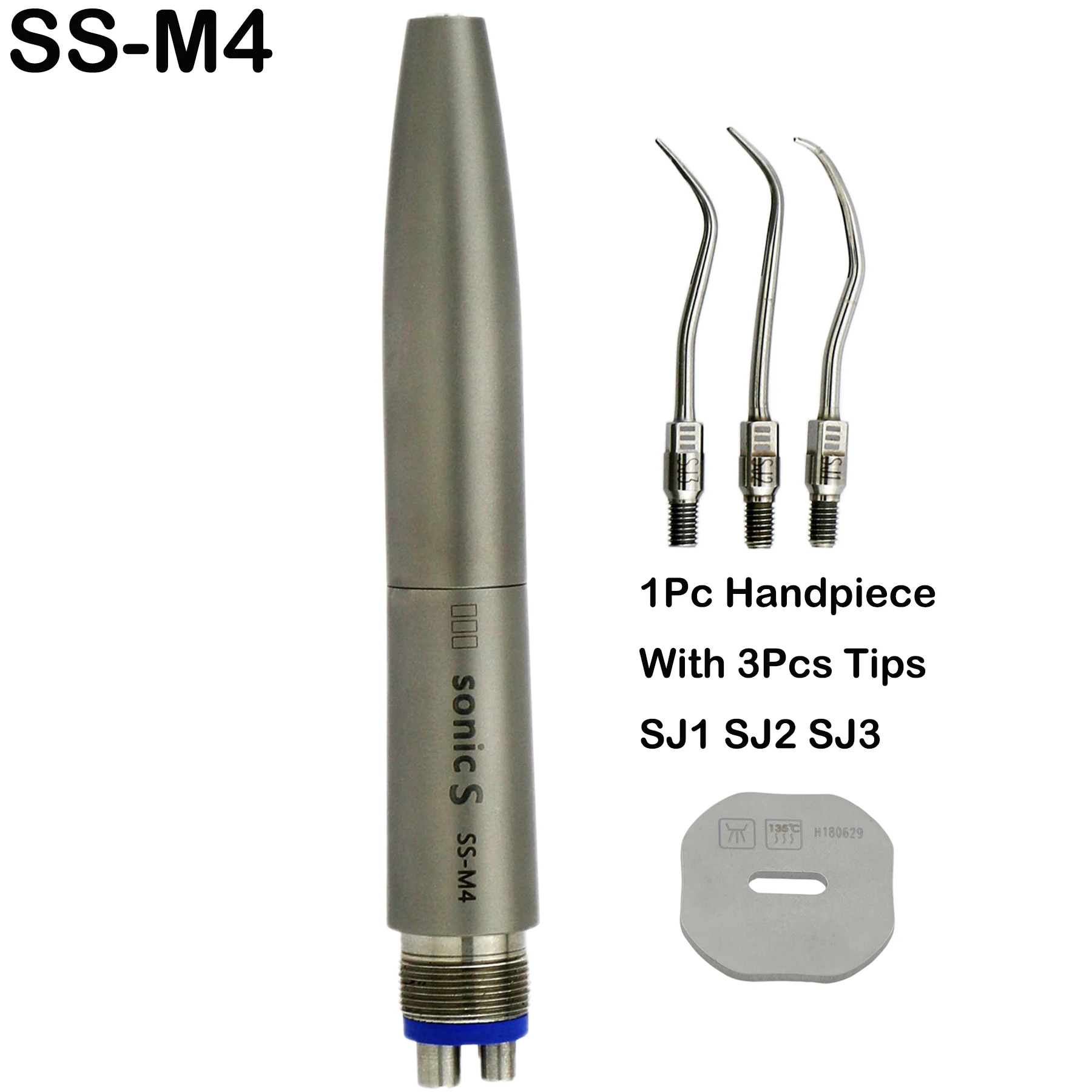

Dental Sonic 4 Holes Hygienist Air Scaler Handpiece SJ1 SJ2 SJ3 Tip KaVo SS M4