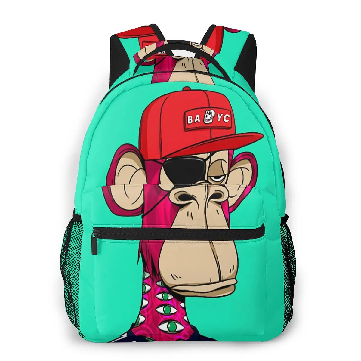 

Cryptopunk #25 for Teenager school bag Toddlers Bag Bored Ape Yacht Club BAYC NFT Travel Rucksack Backpacks For Boys and Girls