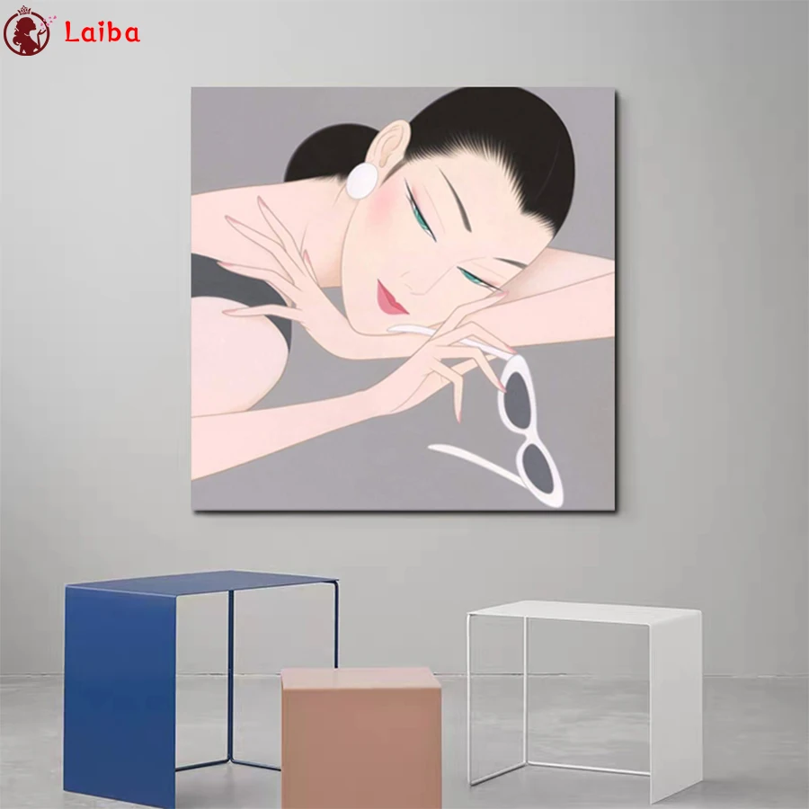 

diy Diamond Painting Abstract art, sexy woman diamond mosaic full square drill diamond embroidery cross stitch home decor