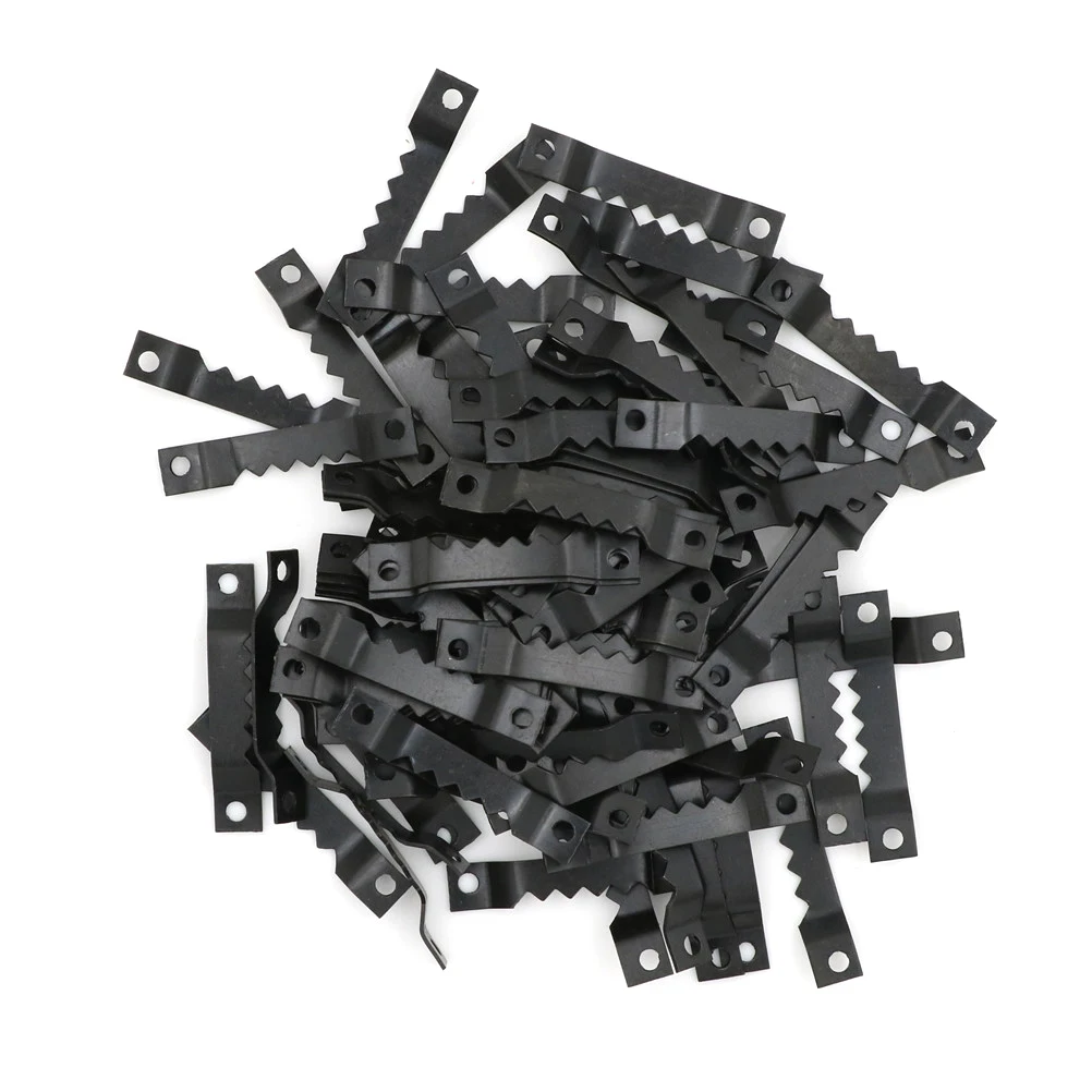 

100pcs/lot BGolden Silver Black Sawtooth Picture Frame Hanger Hanging Photo Wall Oil Painting Mirror Saw Tooth Hooks With Screws