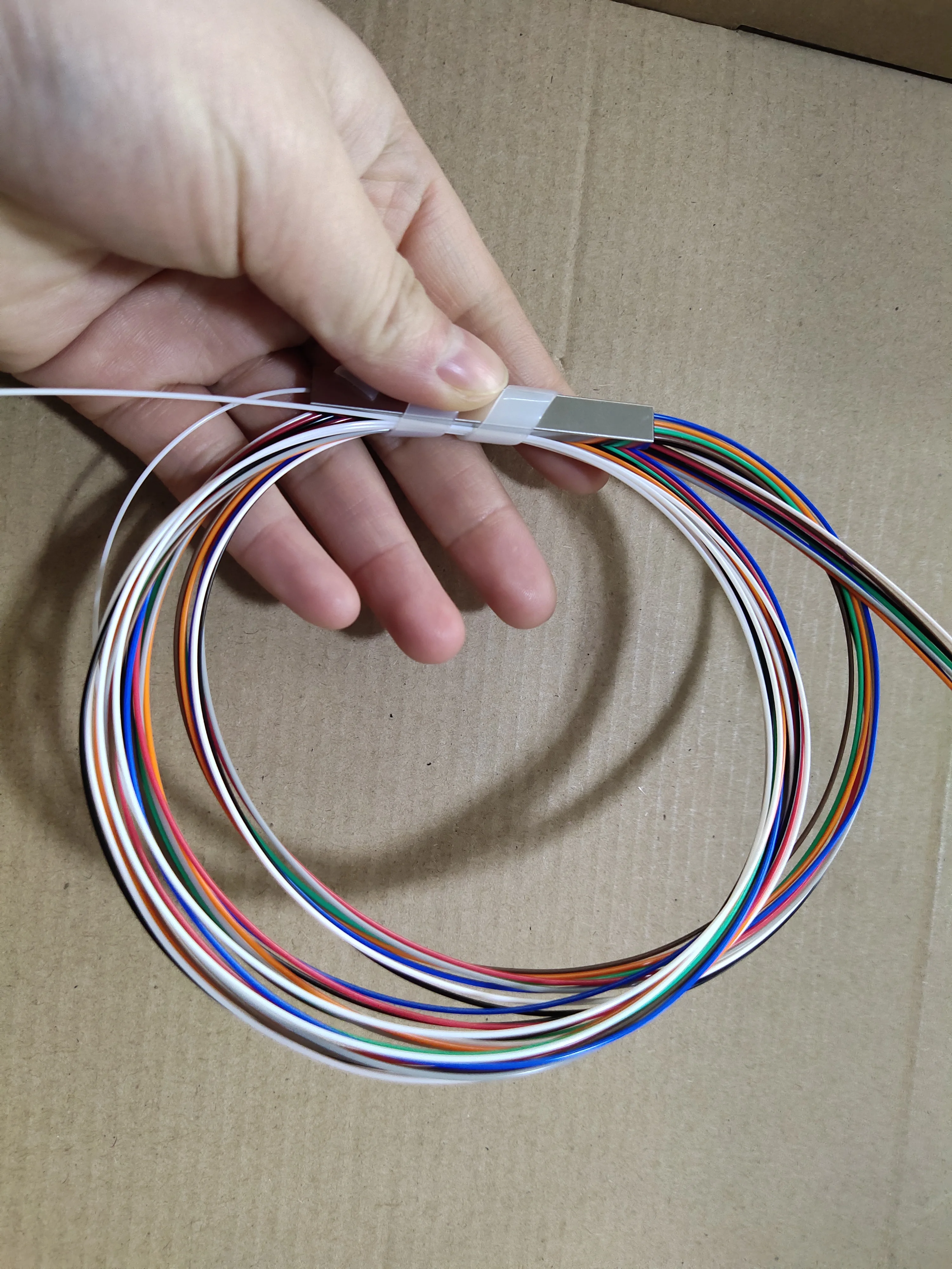 10 шт./лот волокно plc сплиттер 1x8 расцветок ПЛК волоконно оптический