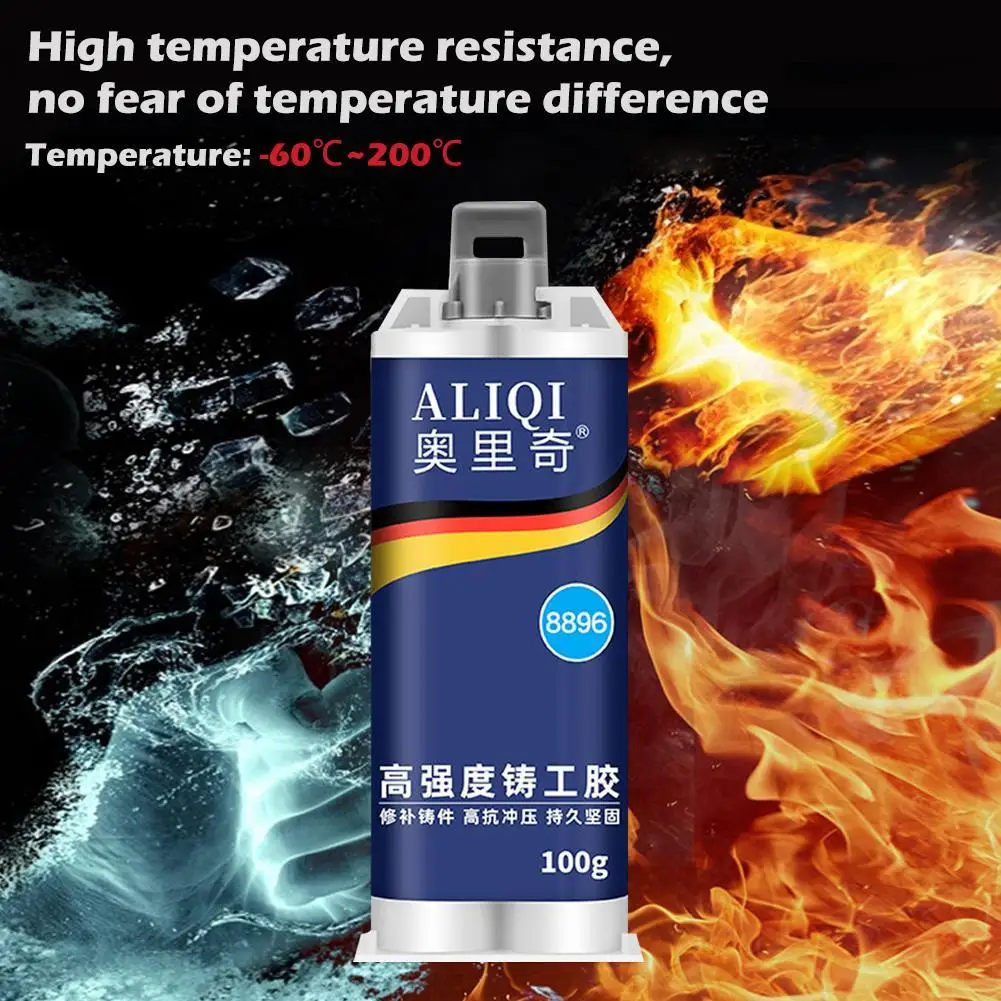 Strong AB Glue Cast Iron Radiator Fuel Tank Repai Industrial Heat Resistance Cold Weld Metal Repair Paste Durable |