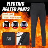 electric heated warm pants men women usb heating base layer elastic trousers insulated heatedunderwear for camping hiking