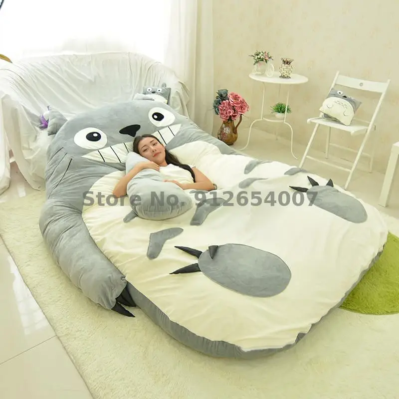 Chinchilla lazy bed cartoon cute to go lay on the floor artifact cotton cushion single thickened tatami mattress | Мебель