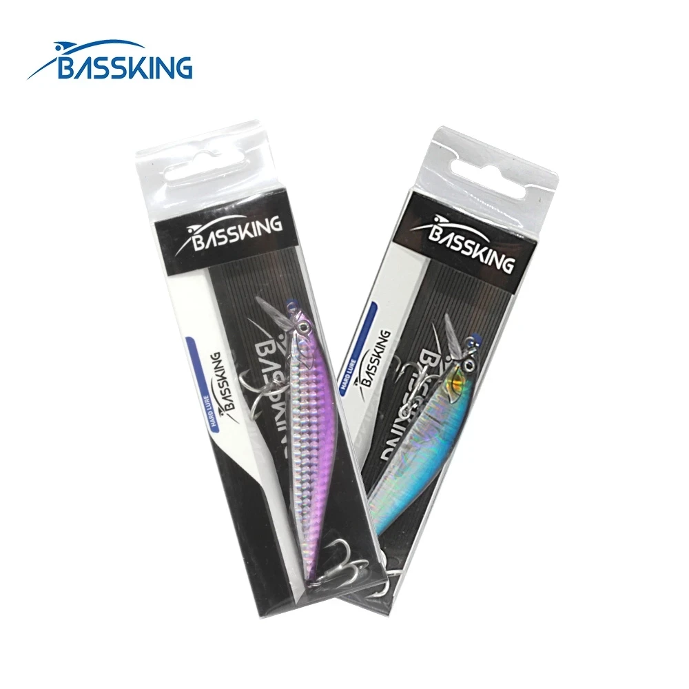 

BASSKING Minnow Bait 8cm/10g 10cm/14g Sinking Fishing Lures Isca Artificiail Para Pesca Leurre Souple Shad Fishing Wobblers