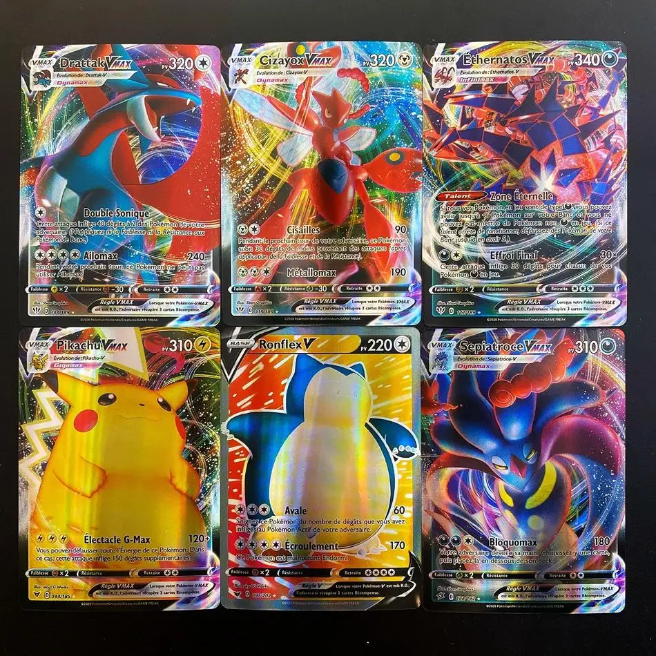 100 шт. Детские карты покемона 50 В в | Игрушки и хобби