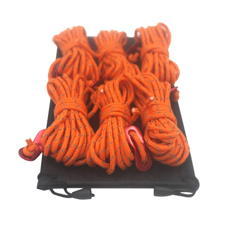 

400cm 4mm Reflective Tent Cord Rope Camping Awning Rope Runner Guy Line 2021