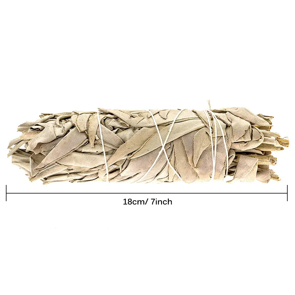 Американский белый Sage Smudge Stick Wisp Plant для очистки комнаты освежители воздуха дома