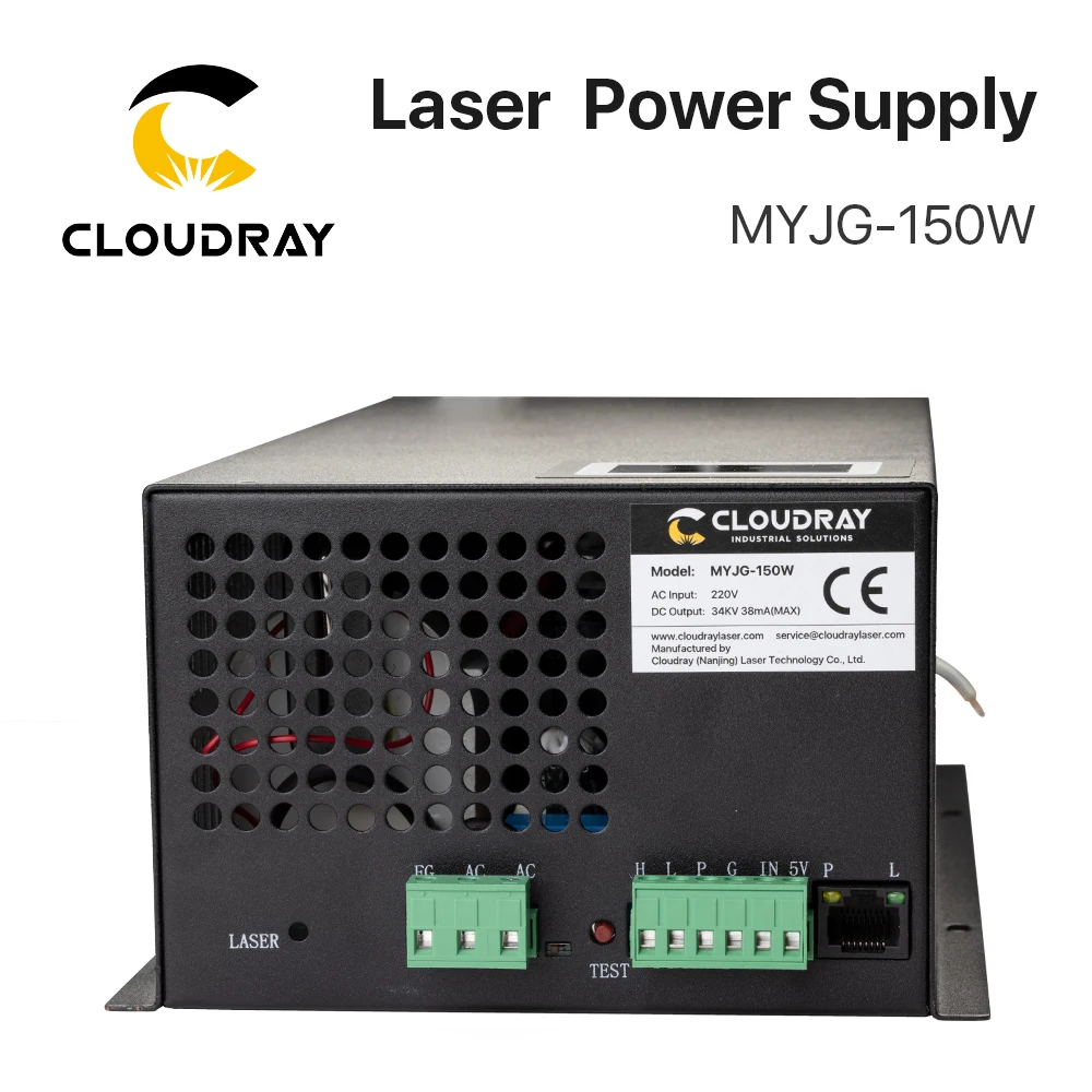 Cloudray 130-150 Вт CO2 лазерный источник питания для CO2 лазерной гравировки, резки MYJG-150W категории