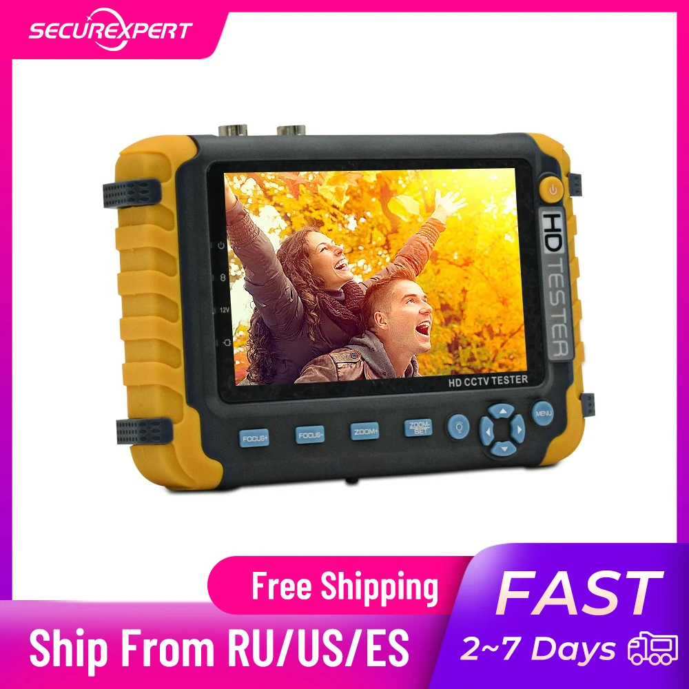 8MP Аналоговый Тестер монитор cctv тестер видеонаблюдения для камеры мини-монитор ahd