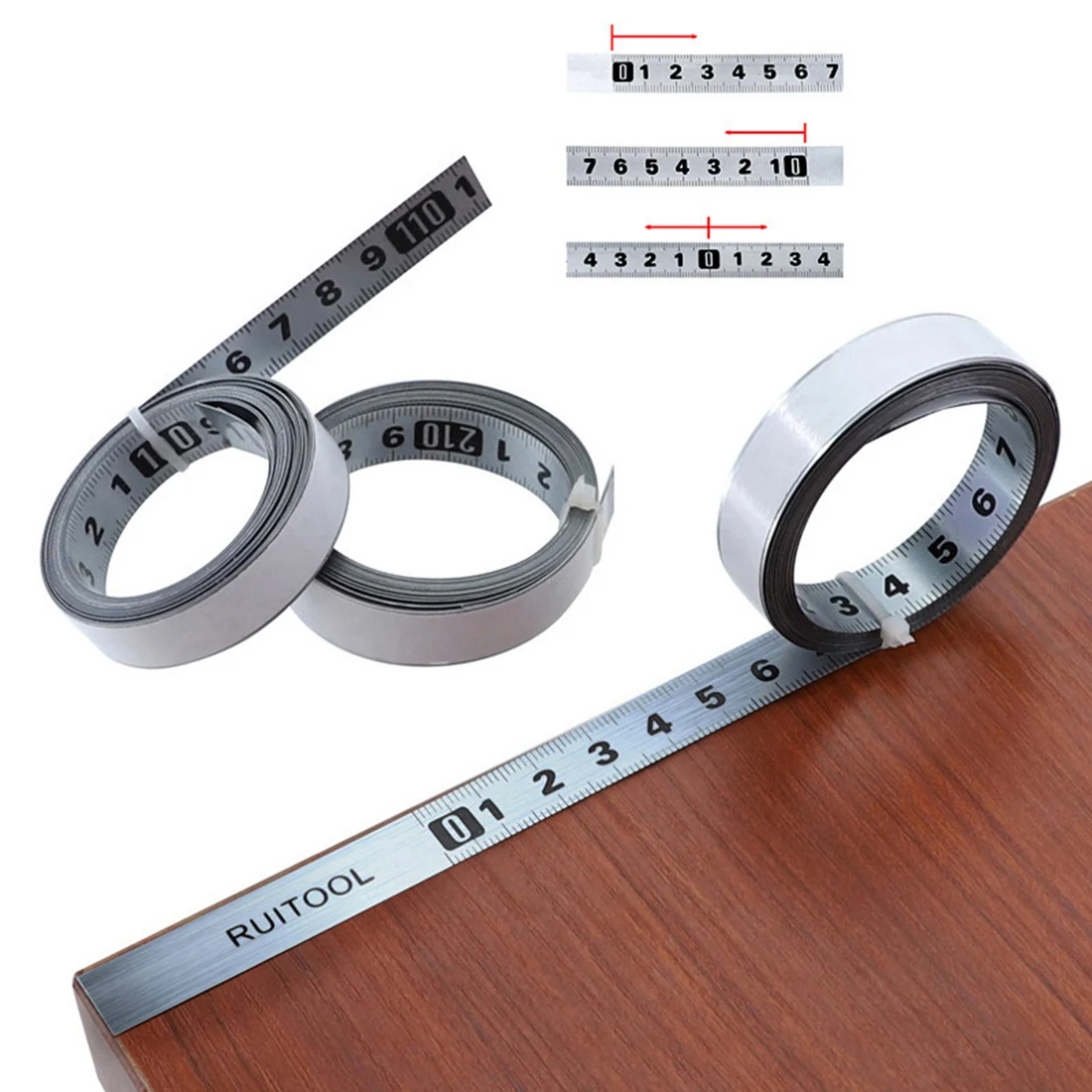 

Stickers Tape Measure Stainless Steel Silver Measuring Corrosion resistance