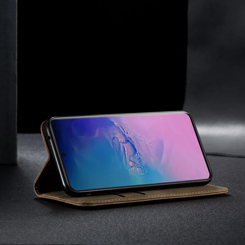 Чехол-книжка из искусственной кожи для Samsung Galaxy S20 Plus | Мобильные телефоны и