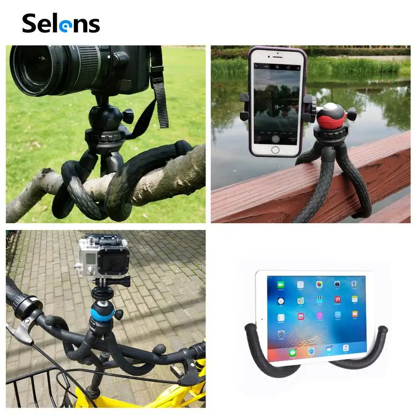 Портативный штатив Гибкий Осьминог путешествия мини мобильный телефон