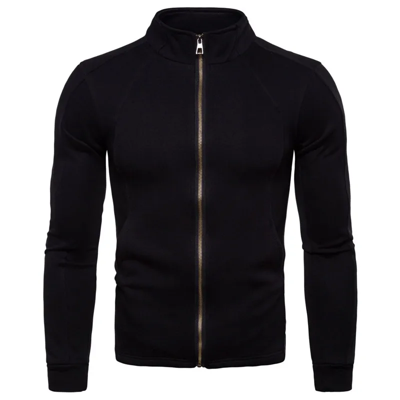 Zogaa 2018 весенне осенняя однотонная клетчатая куртка для мужчин на молнии пальто