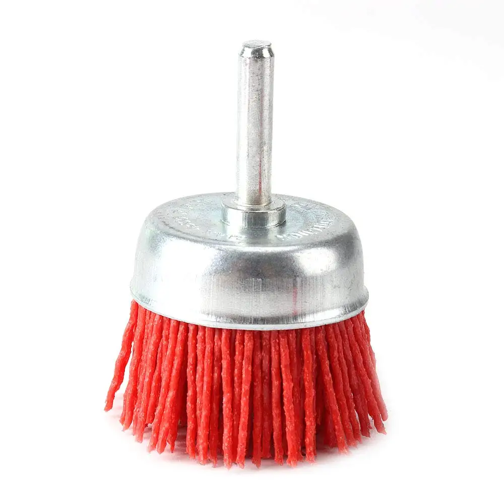 

4Pcs Nylon Filament Abrasive Wire Cup Brush Nylon End Brush Kit for Drill Rotary Tool with 1/4 Inch Shank