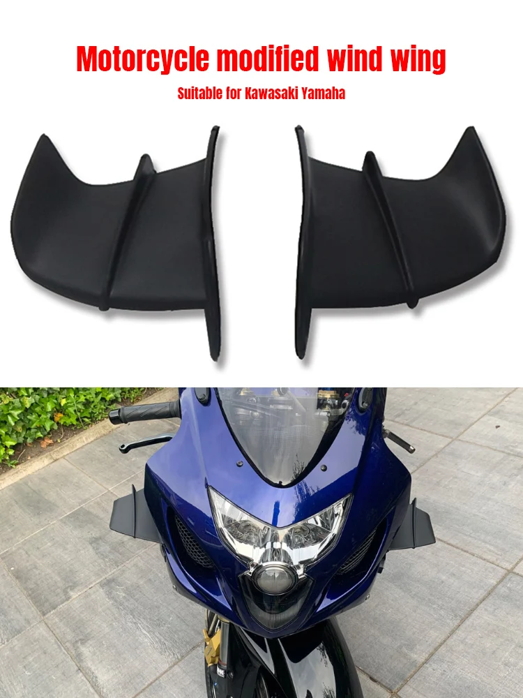 

1 Pair Motorcycle Wing Winglets Universal Motorcycle Winglet Aerodynamic Wing Kit Spoiler For Yamaha For Kawasaki