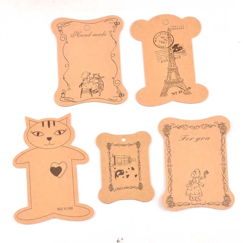 5 шт. подвесные этикетки для упаковки крафт-бумаги | Дом и сад