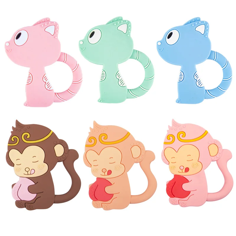 

Baby Teether Silicone Teething Tool Silicone Teething Ring Baby Supplies Bite Molar Rodent Food Grade Silicone Molar Bar