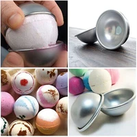 angrly fashion 20pcsset aluminum sphere bath bomb cake pan tin baking pastry ellipsoid mould mold size kitchen accessories