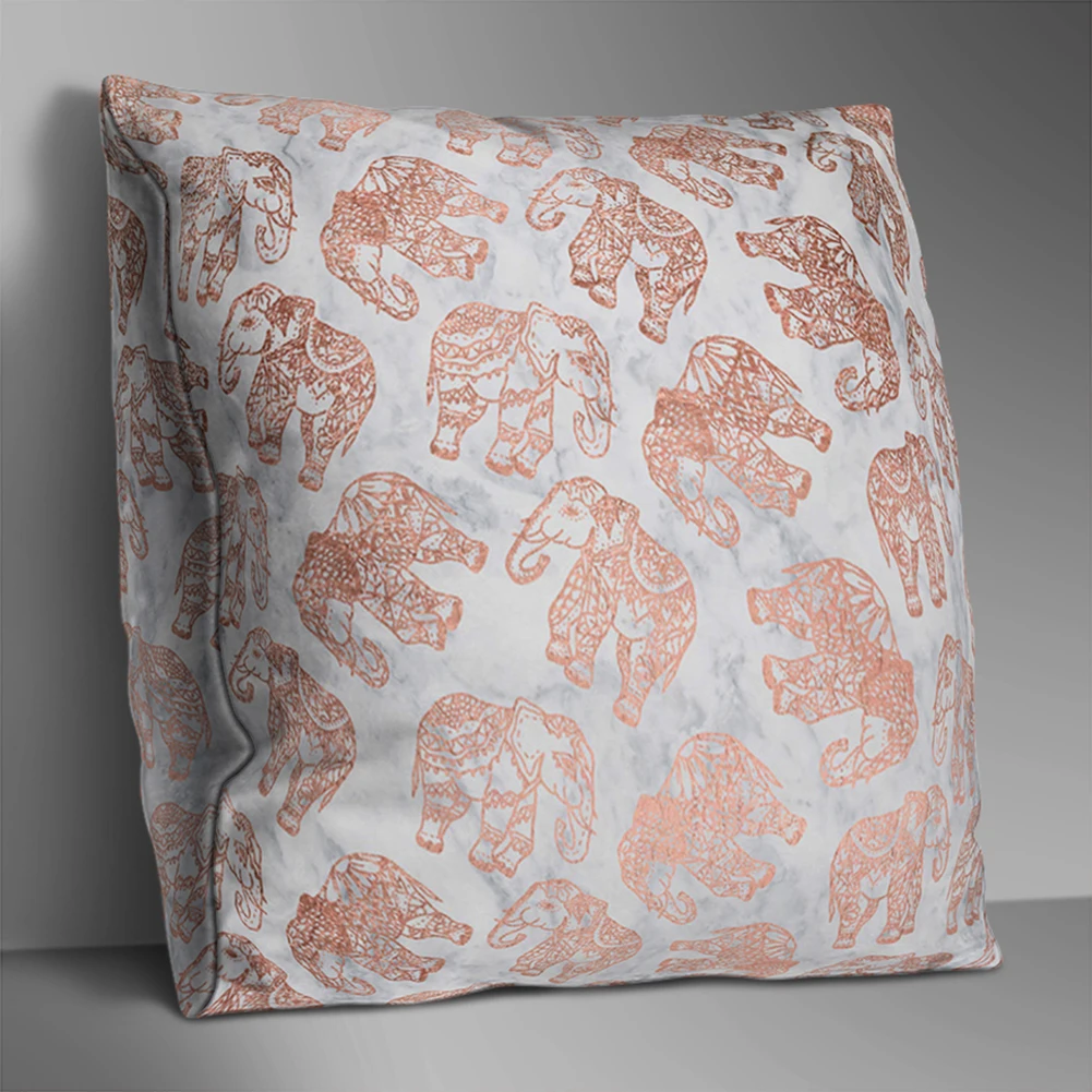 45cm*45cm Double-sided Leopard Print Square Pillow Cushion Sofa Bed Car Decor Pattern Removable Breathable | Дом и сад