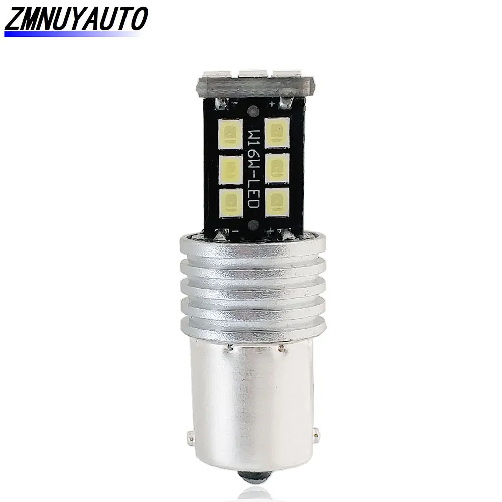 Светодиодсветодиодный лампа CANBUS P21W R5W белая красная желтая BAU15S PY21W без ошибок 15SMD