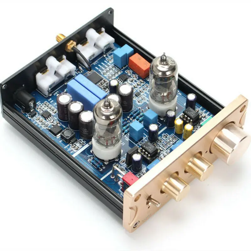 Bluetooth 5 0 QCC3008 APTX HiFi 6J1 ламповый тональный усилитель стерео с тройным управлением