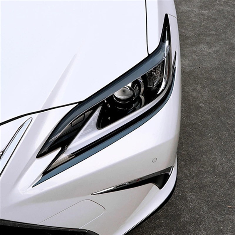 Carманго для Lexus ES ES200 ES300 ES260 автомобильный Стайлинг передняя фара хромированная накладка рамка наклейка внешний аксессуар