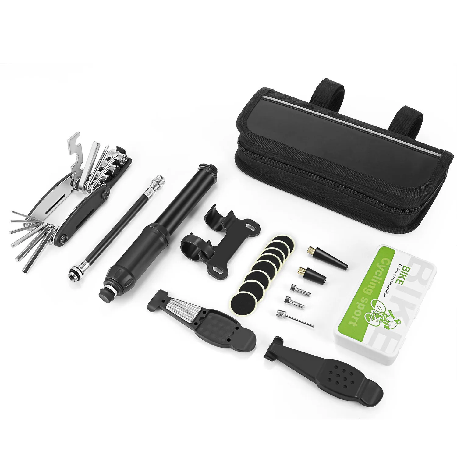 

Bicycle Repair Kit Multifunctional Combination Mini Inflator Repair Bicycle Mountain Bike Repair Accessories