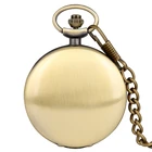 Кварцевые карманные часы в стиле стимпанк, часы в стиле ретро, бронза, черный, серебристый, золотой, розовый, гоза, уникальные простые Подвесные часы с цепочкой