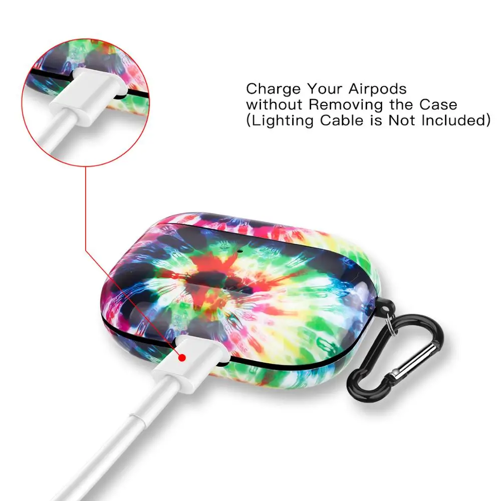 Netarlier красивый мягкий чехол из ТПУ для наушников Apple Airpods Pro глянцевый IMD красочный