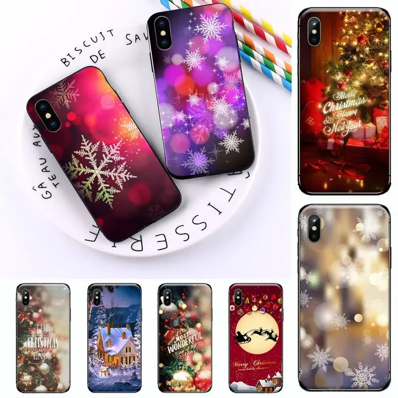 

Merry Christmas Red Snow Deer Phone Case For iphone 12 11 13 7 8 6 s plus x xs xr pro max mini