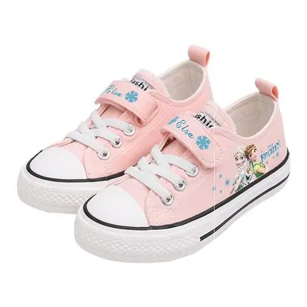 

Disney Cartoon kids princess frozen elsa anna canvas shoes girls boys Minnie soft casual shoes Europe size 24-36