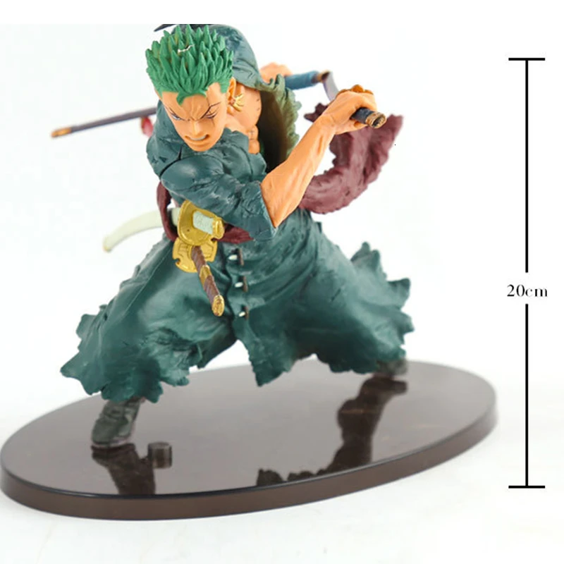 One Piece GK Roronoa Zoro Battle Ver ПВХ 18 см аниме модель коллекционная игрушка изысканное